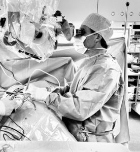 Operatietafel dr. Tyberghien Alain zwart wit